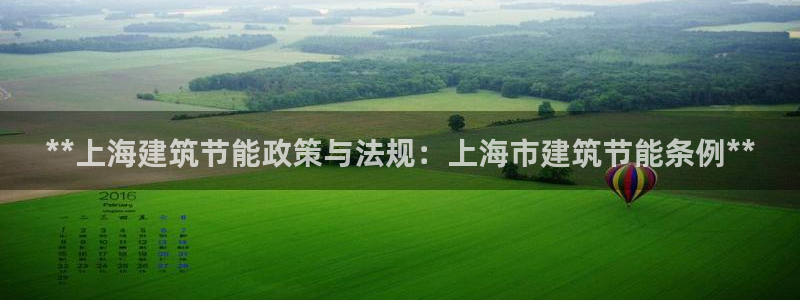 e尊国际-可可计划：**上海建筑节能政策与法规：上海市建筑节能条例**