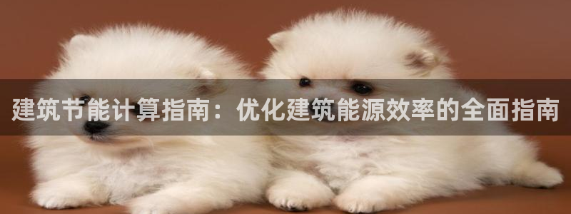e尊平台：建筑节能计算指南：优化建筑能源效率的全面指南