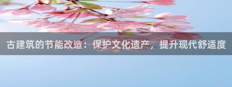 e尊国际娱乐官网下载：古建筑的节能改造：保护文化遗产，提升现代舒适度