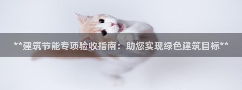 e尊国际-e尊国际官网：**建筑节能专项验收指南：助您实现绿色建筑目标**