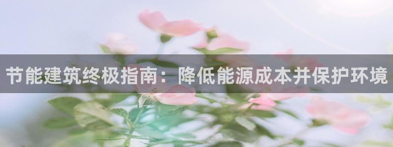 E尊国际网站：节能建筑终极指南：降低能源成本并保护环境