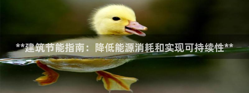 尊亿娱乐国际官网：**建筑节能指南：降低能源消耗和实现可持续性**