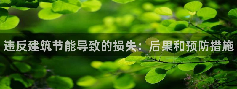 e尊国际地址：违反建筑节能导致的损失：后果和预防措施