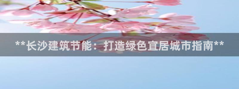 E尊国际网站：**长沙建筑节能：打造绿色宜居城市指南**
