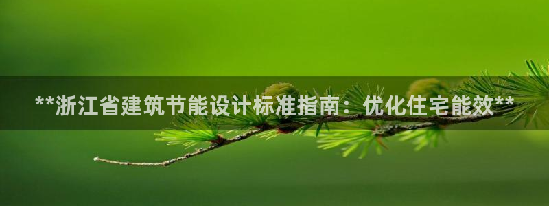 e尊国际客户端：**浙江省建筑节能设计标准指南：优化住宅能效**