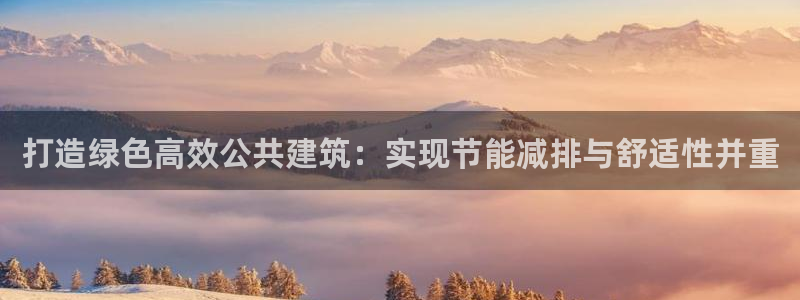 e尊国际官方网站：打造绿色高效公共建筑：实现节能减排与舒适性并重