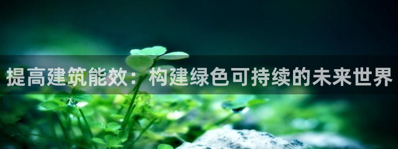 e尊国际官网·网址：提高建筑能效：构建绿色可持续的未来世界
