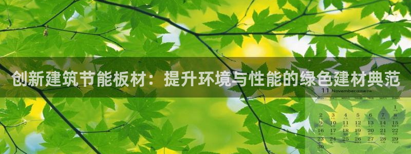 尊亿游戏国际官网：创新建筑节能板材：提升环境与性能的绿色建材典范