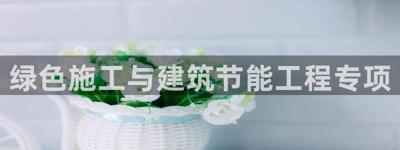 e尊国际官网：绿色施工与建筑节能工程专项
