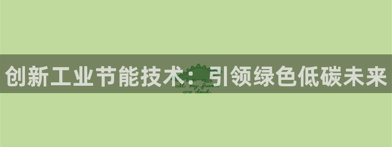 谁知道e尊国际的网址：创新工业节能技术：引领绿色低碳未来