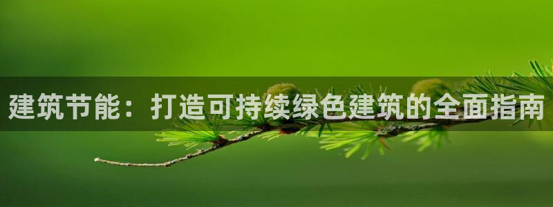 e尊国际娱乐官网地址：建筑节能：打造可持续绿色建筑的全面指南