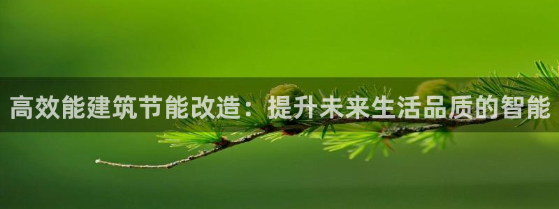 e尊国际官网app：高效能建筑节能改造：提升未来生活品质的智能