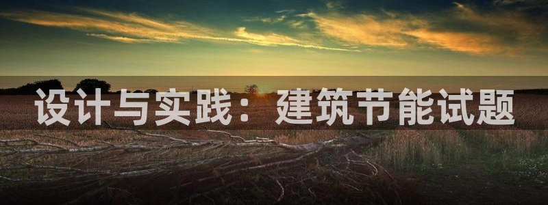e尊国际娱乐官网下载：设计与实践：建筑节能试题